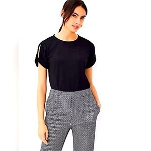 Petite Ann Taylor Knot Sleeve Shirt, NWT